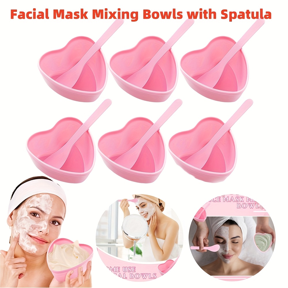 6-piece Pink Heart Shaped Faci - đánh giá và giá Face Mask Skincare