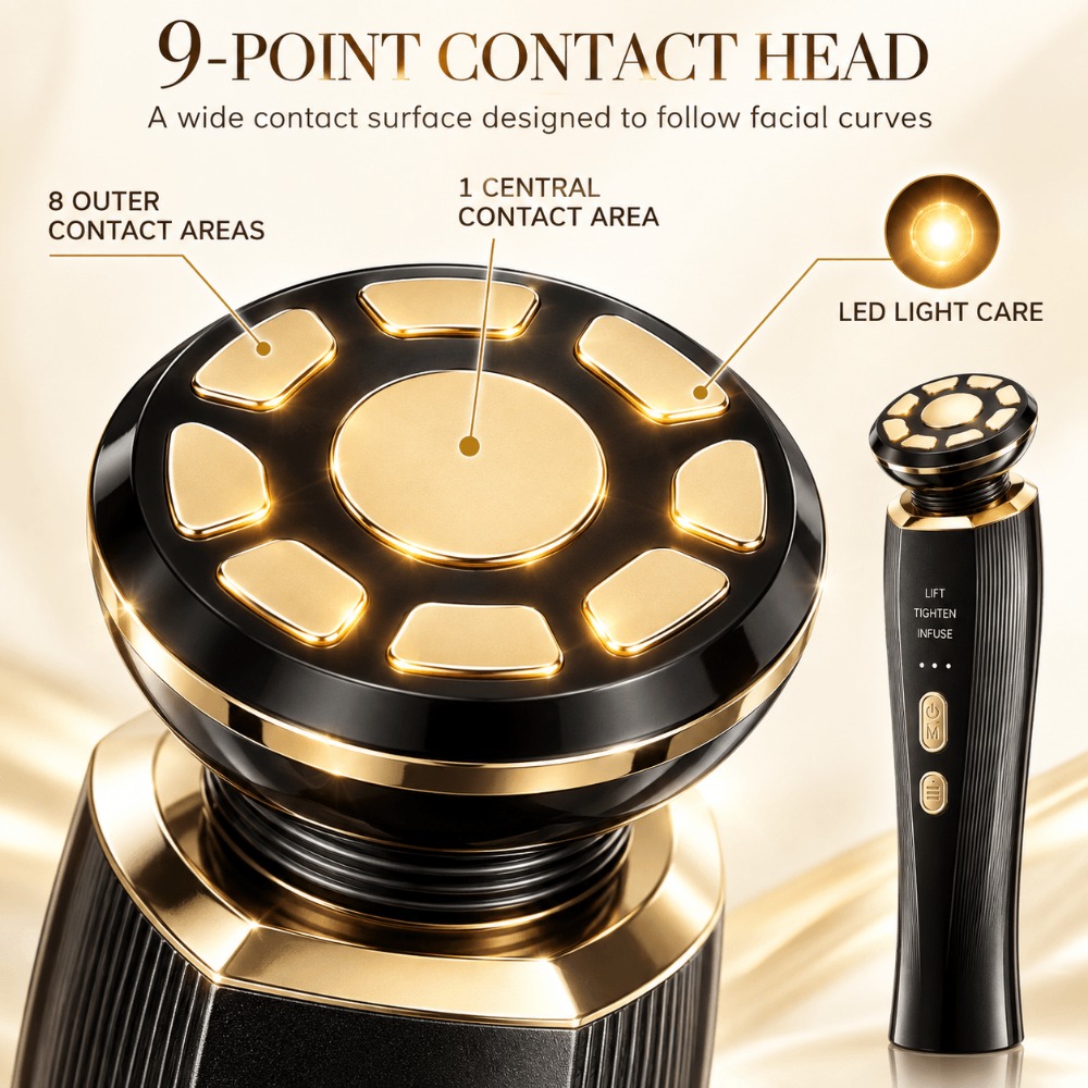 3 Mode Microcurrent Facial Dev - đánh giá và giá Skincare Glowing