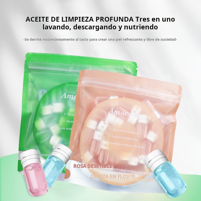 Amococo 3pcs Disposable Cleans - đánh giá và giá Face Oil Rosehip