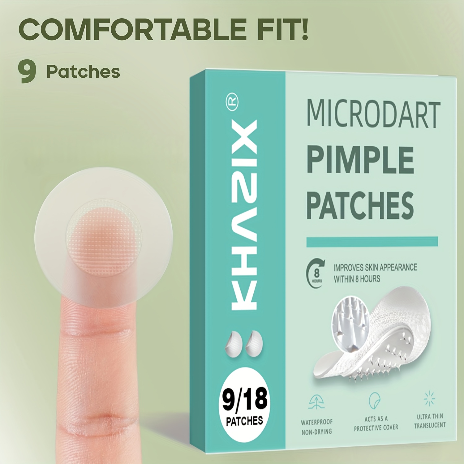 9 pieces water-based acne patc - đánh giá và giá Night Cream