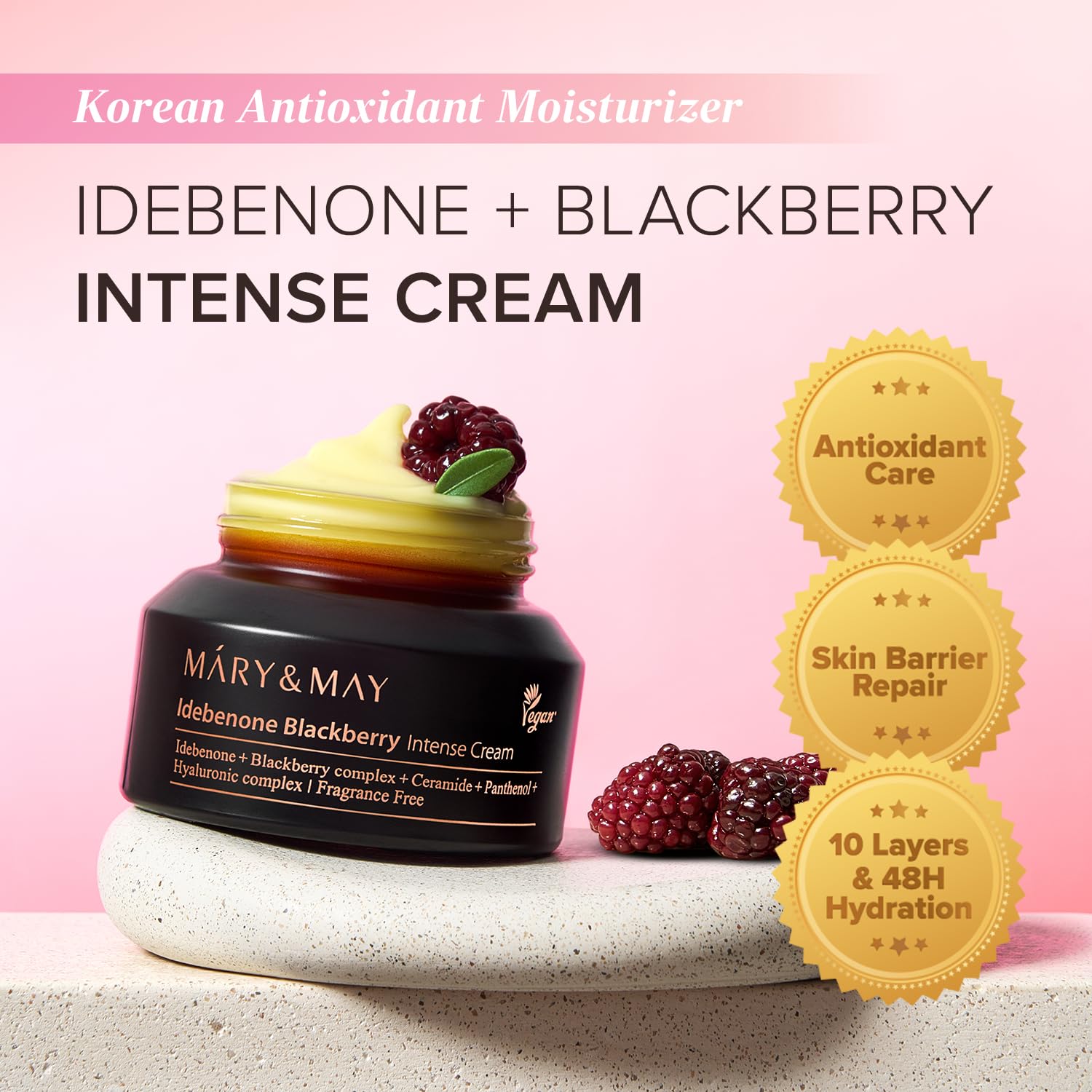 Mary&May Idebenone Blackberry  - đánh giá và giá Retinol Cream