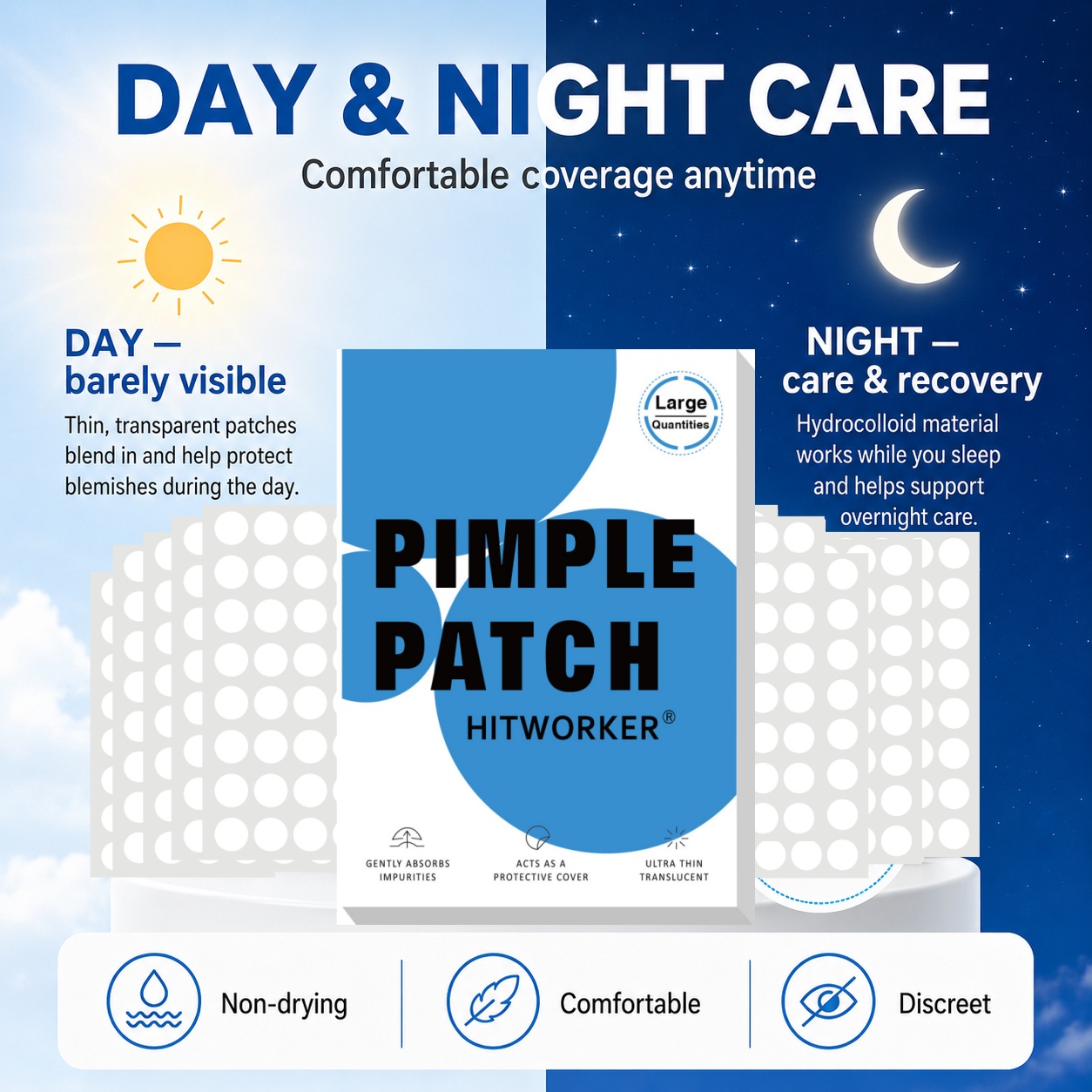 800Pcs Hydrocolloid Acne Pimpl - đánh giá và giá Face Oil