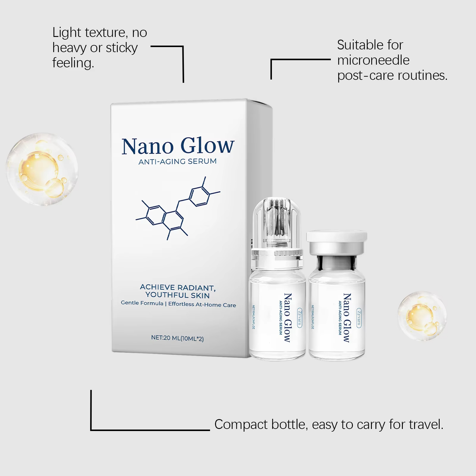 2*10ML Facial Hyaluronic Acid  - đánh giá và giá Face Moisturizer